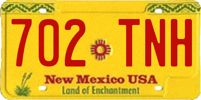 NM license plate 702TNH