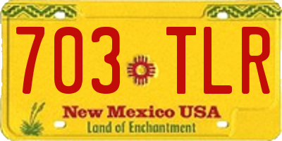 NM license plate 703TLR