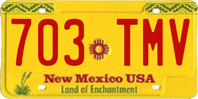 NM license plate 703TMV