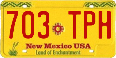 NM license plate 703TPH
