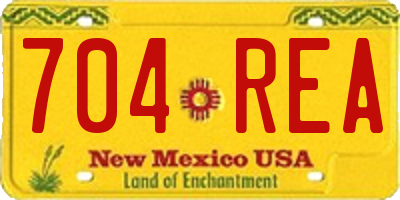 NM license plate 704REA