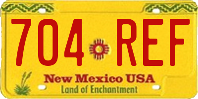 NM license plate 704REF