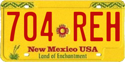 NM license plate 704REH