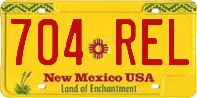 NM license plate 704REL