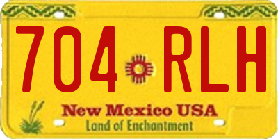 NM license plate 704RLH
