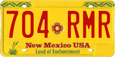 NM license plate 704RMR
