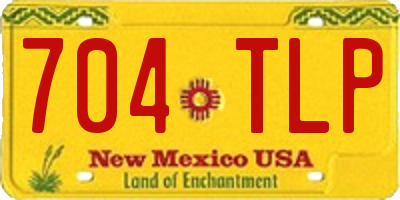NM license plate 704TLP