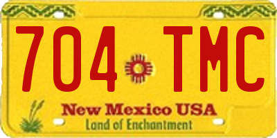 NM license plate 704TMC