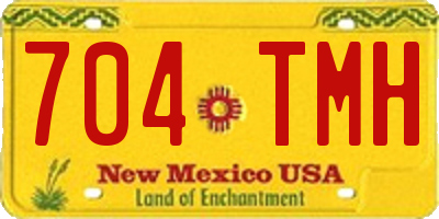 NM license plate 704TMH