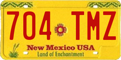 NM license plate 704TMZ