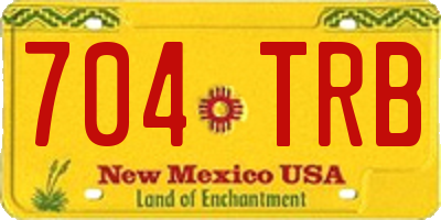 NM license plate 704TRB