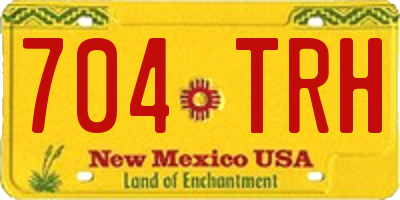 NM license plate 704TRH
