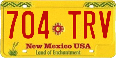 NM license plate 704TRV