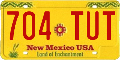 NM license plate 704TUT