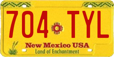 NM license plate 704TYL