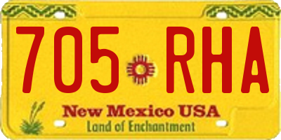 NM license plate 705RHA