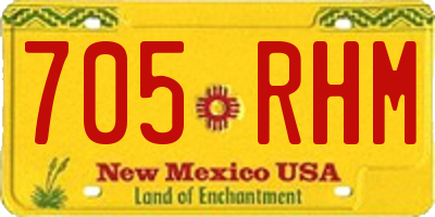 NM license plate 705RHM