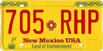 NM license plate 705RHP