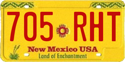 NM license plate 705RHT