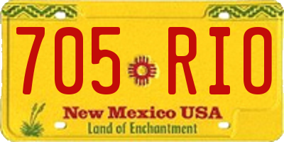 NM license plate 705RIO