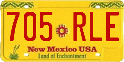 NM license plate 705RLE