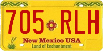 NM license plate 705RLH