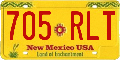 NM license plate 705RLT
