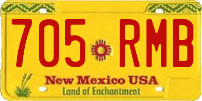 NM license plate 705RMB