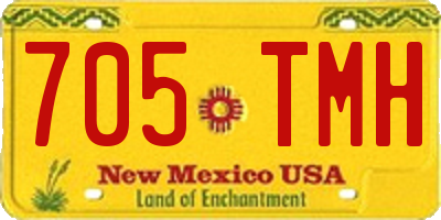 NM license plate 705TMH