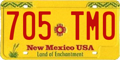 NM license plate 705TMO
