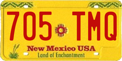NM license plate 705TMQ