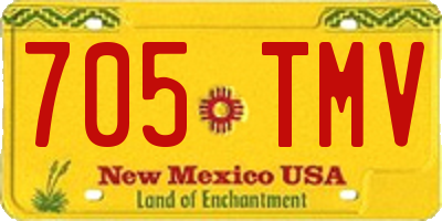 NM license plate 705TMV