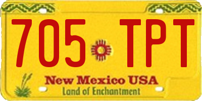 NM license plate 705TPT