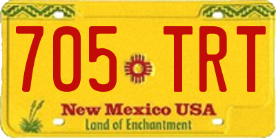 NM license plate 705TRT