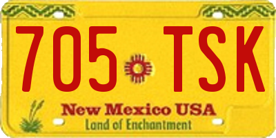 NM license plate 705TSK