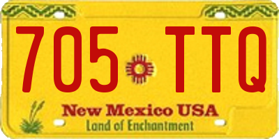 NM license plate 705TTQ