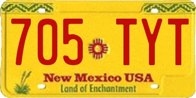 NM license plate 705TYT