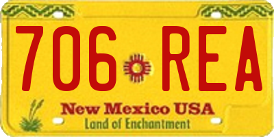 NM license plate 706REA