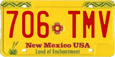 NM license plate 706TMV