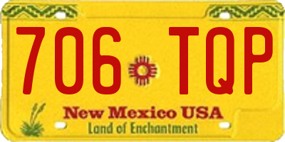 NM license plate 706TQP
