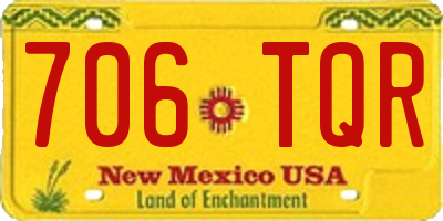 NM license plate 706TQR
