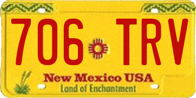 NM license plate 706TRV