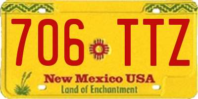 NM license plate 706TTZ