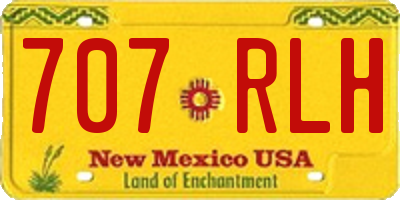 NM license plate 707RLH