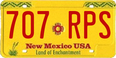 NM license plate 707RPS
