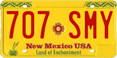 NM license plate 707SMY