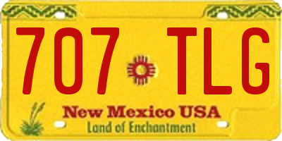 NM license plate 707TLG