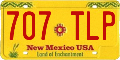 NM license plate 707TLP