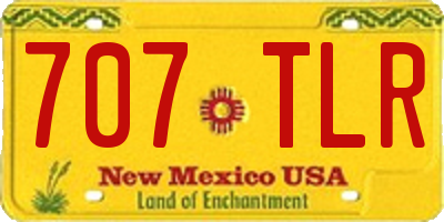 NM license plate 707TLR