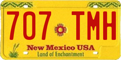 NM license plate 707TMH